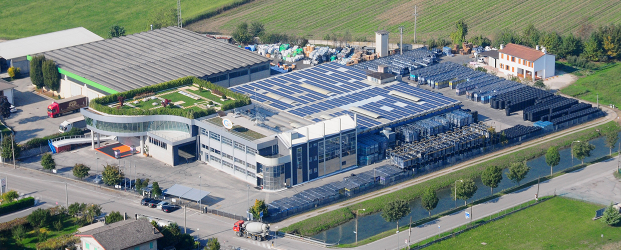 Geoplast headquarters aerial view